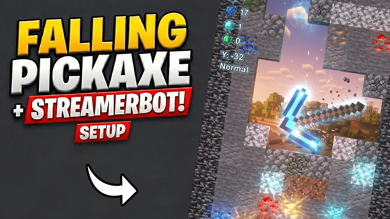 How to Setup Falling Pickaxe Game with StreamerBot